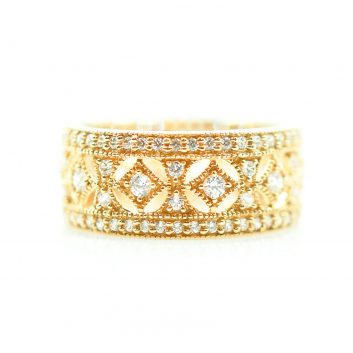 Luxury Yellow Gold Diamond Ring
