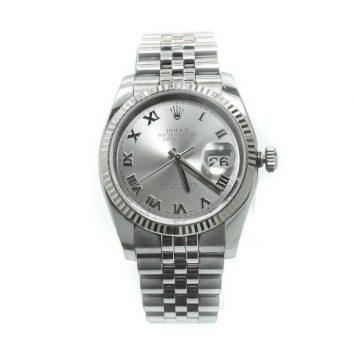 Rolex Datejust 36mm Stainless Steel Roman Numeral Dial