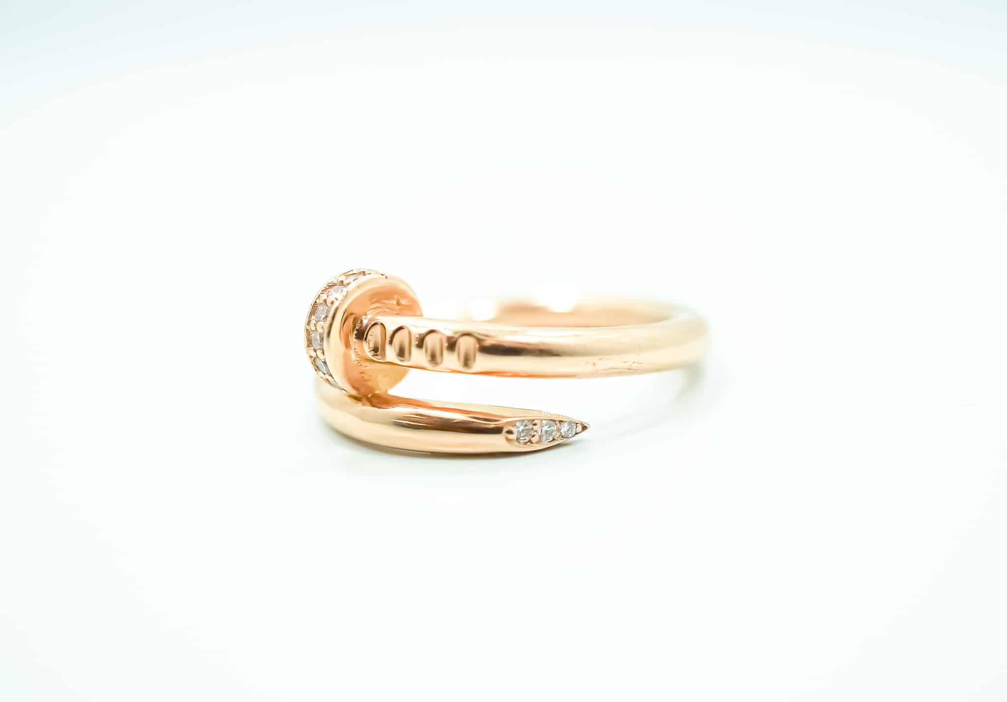 Cartier 18k 750 Rose Gold CRB4225856 1.8mm Small Juste Un Clou Nail Ring Sz  56 | Barry's Pawn and Jewelry